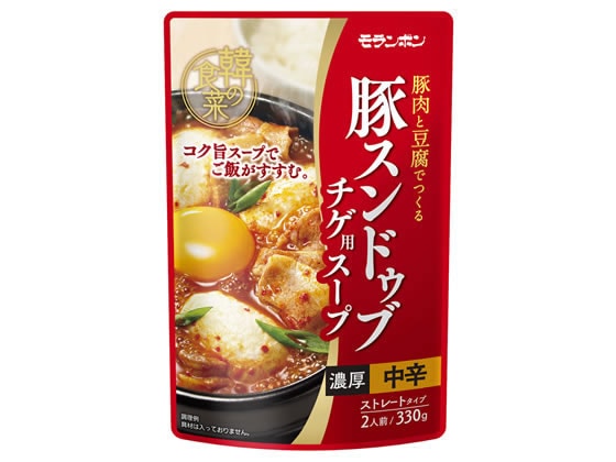 モランボン 韓の食菜 豚スンドゥブチゲ用スープ 330g 1袋※軽（ご注文単位1袋)【直送品】