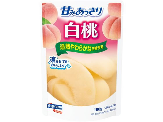 はごろもフーズ 甘みあっさり白桃(パウチ) 180g 1パック※軽（ご注文単位1パック)【直送品】