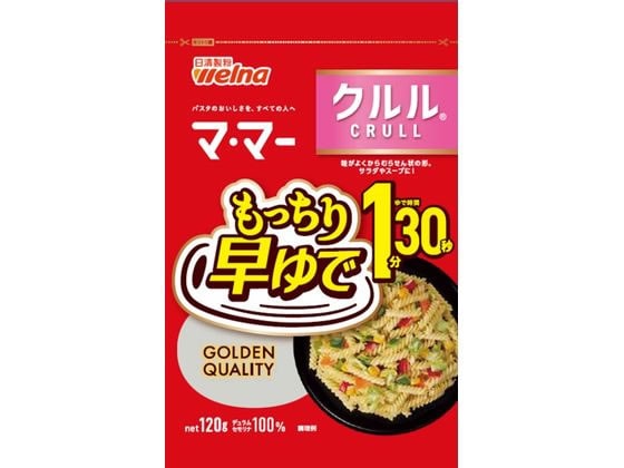 日清製粉ウェルナ マ・マー 早ゆでクルル 120g 1個※軽（ご注文単位1個)【直送品】