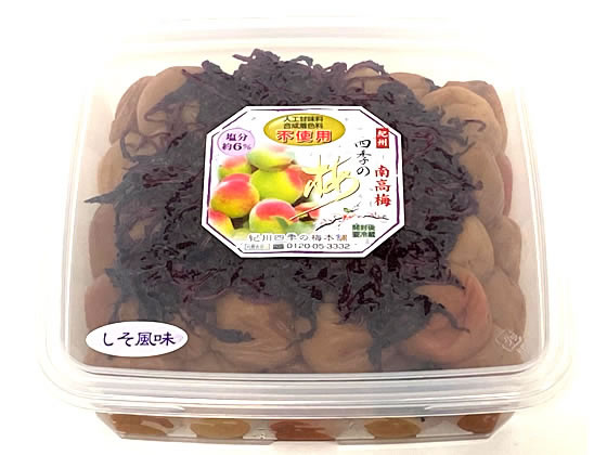 ノームプラニング 紀州南高梅 しそ風味 1kg 1個※軽(ご注文単位1個)【直送品】