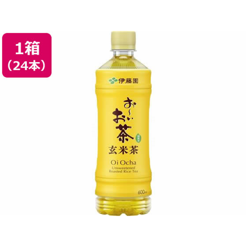 伊藤園 お～いお茶玄米茶 600ml×24本 1箱※軽（ご注文単位1箱）【直送品】