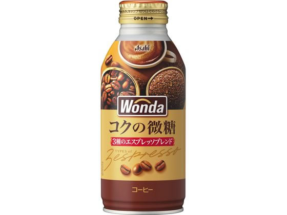 アサヒ飲料 ワンダ コクの深味 微糖 ボトル缶 370g 1缶※軽（ご注文単位1缶）【直送品】