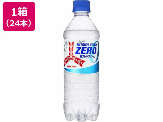 アサヒ飲料 三ツ矢サイダーZERO 500ml×24本 1箱※軽（ご注文単位1箱）【直送品】