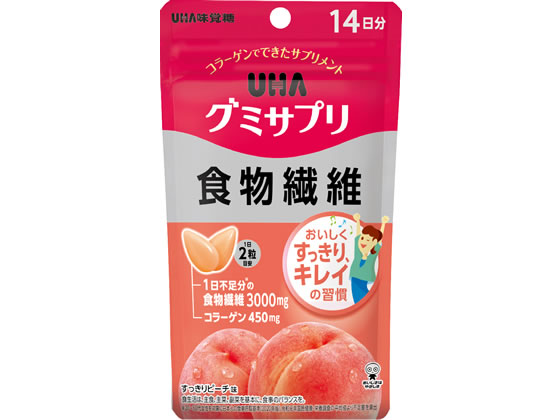 UHA味覚糖 UHAグミサプリ 食物繊維14日分 1個※軽（ご注文単位1個）【直送品】