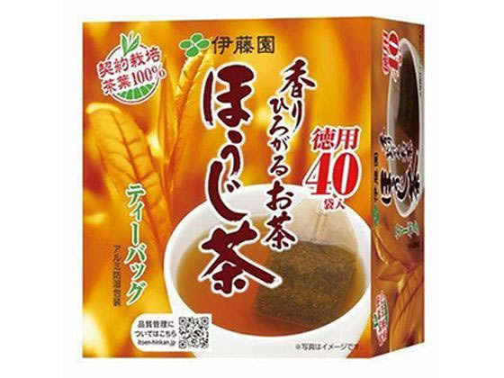 伊藤園 香りひろがるお茶 ほうじ茶 ティーバッグ 40袋 1パック※軽(ご注文単位1パック)【直送品】