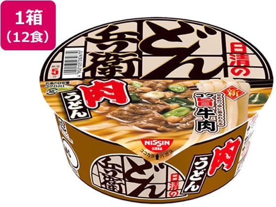 日清食品 日清のどん兵衛 肉うどん 86g 12食 1箱※軽（ご注文単位1箱）【直送品】