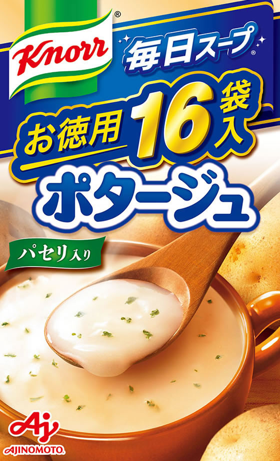 味の素 クノール 毎日スープ ポタージュ 16袋入り 1箱※軽(ご注文単位1箱)【直送品】