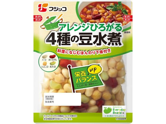 フジッコ アレンジひろがる4種の豆水煮 132g 1個※軽（ご注文単位1個）【直送品】