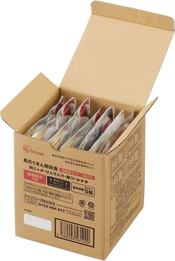 アイリスオーヤマ 防災食 7食セット 311037 1セット※軽(ご注文単位1セット)【直送品】