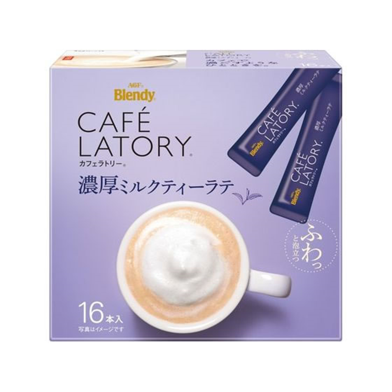 AGF カフェラトリー スティック 濃厚ミルクティーラテ 16本 50875 1個※軽(ご注文単位1個)【直送品】