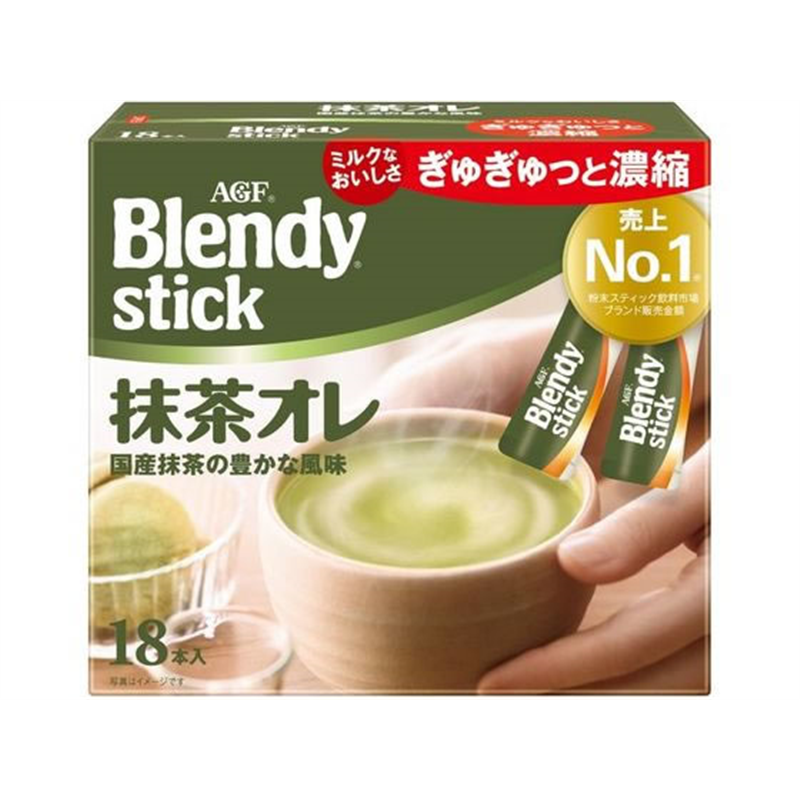 AGF ブレンディ スティック 抹茶オレ 18本 87210 1個※軽(ご注文単位1個)【直送品】