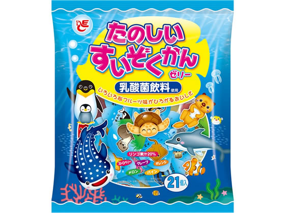 エースベーカリー たのしいすいぞくかんゼリー 21個 1袋※軽（ご注文単位1袋）【直送品】