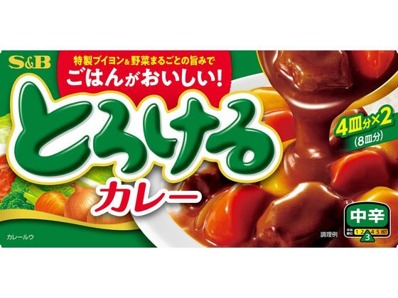 エスビー食品 とろけるカレー 中辛 144g 1個※軽（ご注文単位1個）【直送品】
