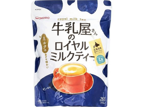 アサヒグループ食品 牛乳屋さんのロイヤルミルクティー 340g 1ﾊﾟｯｸ※軽（ご注文単位1ﾊﾟｯｸ）【直送品】
