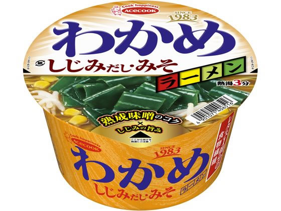 エースコック わかめラーメン しじみだし・みそ 1個※軽（ご注文単位1個）【直送品】