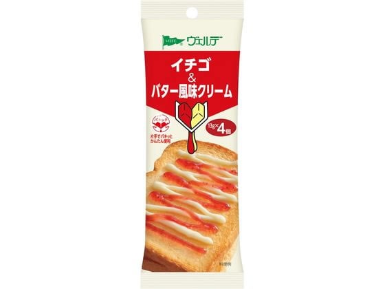 アヲハタ ヴェルデ パキッテ イチゴ&バター風味クリーム 4個入 1袋※軽(ご注文単位1袋)【直送品】