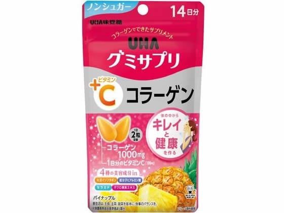 UHA味覚糖 グミサプリ VC+コラーゲン14日分 1個※軽（ご注文単位1個）【直送品】