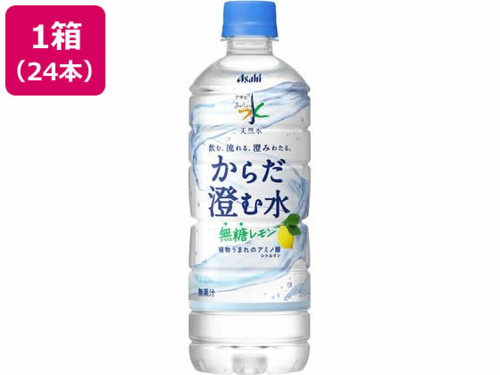 アサヒ飲料 おいしい水 天然水 からだ澄む水 600mL 24本 1箱※軽（ご注文単位1箱）【直送品】