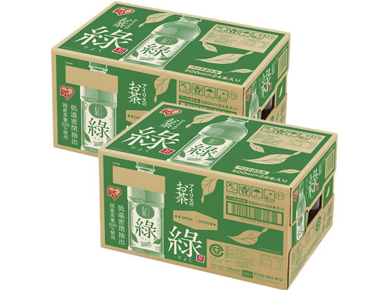 アイリスオーヤマ アイリスのお茶 緑(りょく) 500mL×48本 312068 1セット※軽（ご注文単位1セット）【直送品】