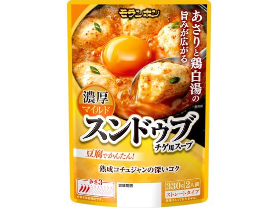 モランボン スンドゥブチゲ用スープ 濃厚マイルド 330g 1個※軽(ご注文単位1個)【直送品】