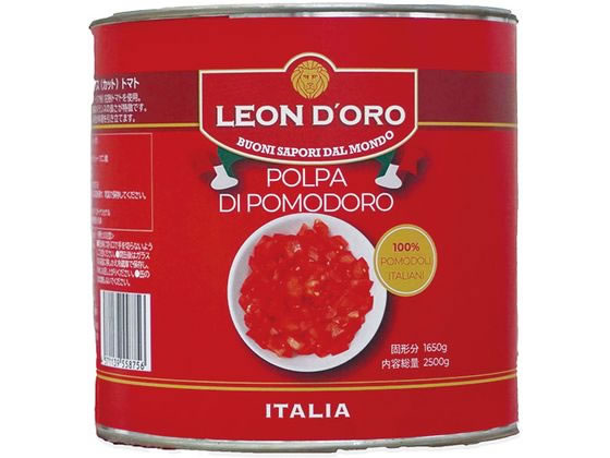 ノルレェイク インターナショナル レオン ドーロ ダイス(カット)トマト 2500g 1缶※軽(ご注文単位1缶)【直送品】