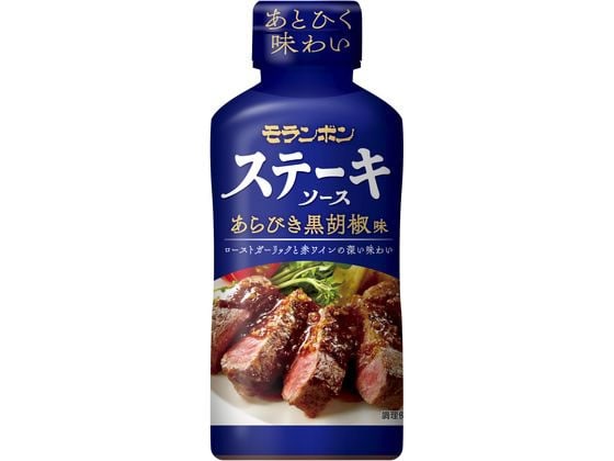 モランボン ステーキソース あらびき黒胡椒味 225g 1個※軽（ご注文単位1個）【直送品】