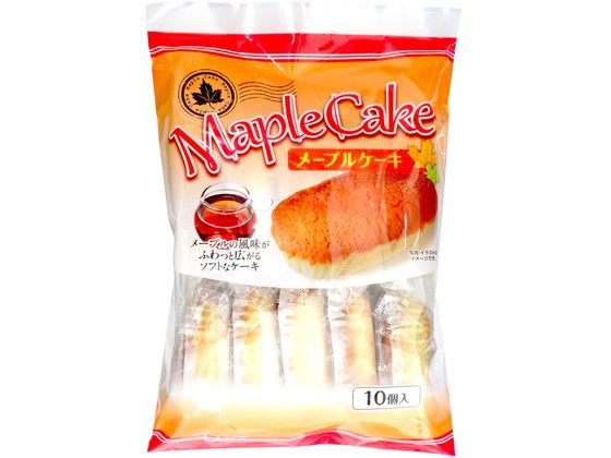 お菓子のシアワセドー メープルケーキ 10個 1パック※軽（ご注文単位1パック）【直送品】