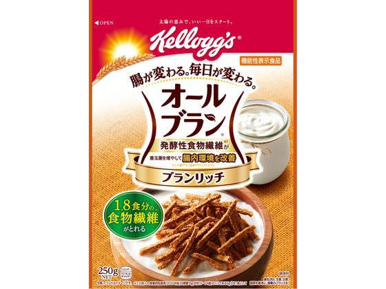 日本ケロッグ オールブラン ブランリッチ 250g 1袋※軽（ご注文単位1袋）【直送品】