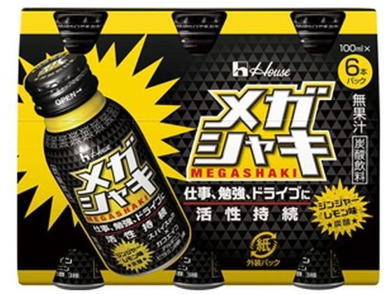 ハウスウェルネスフーズ メガシャキ 100mL×6本 1パック※軽（ご注文単位1パック）【直送品】