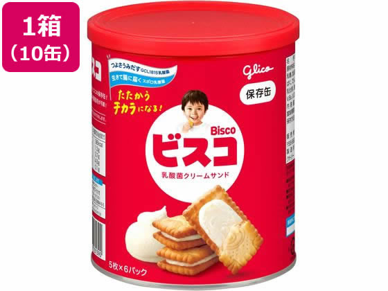 江崎グリコ ビスコ 保存缶 6パック×10缶 1箱※軽（ご注文単位1箱）【直送品】