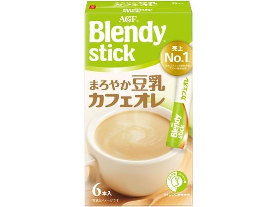 AGF ブレンディ スティック まろやか豆乳カフェオ レ 6本 1箱※軽（ご注文単位1箱）【直送品】