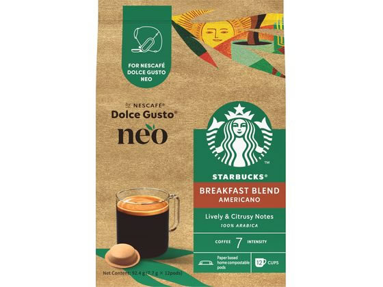 ネスカフェ ドルチェ グスト ネオ スターバックス ブレックファーストブレンド12杯 ※軽（ご注文単位）【直送品】