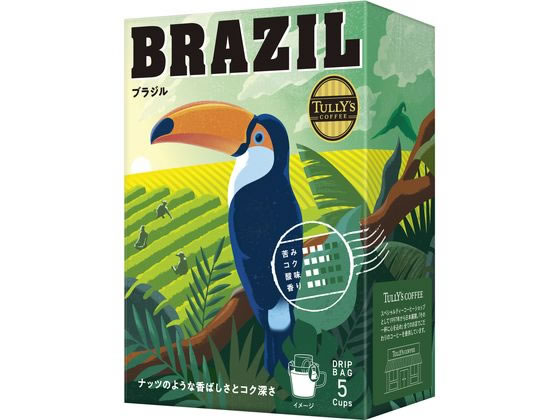 伊藤園 TULLY’S COFFEE ドリップBRAZIL 9g×5袋 ※軽（ご注文単位）【直送品】
