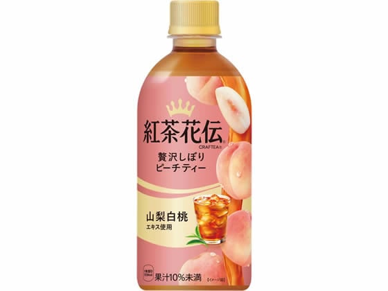 コカ・コーラ 紅茶花伝 贅沢しぼりピーチティー 440mL 53449 ※軽（ご注文単位）【直送品】