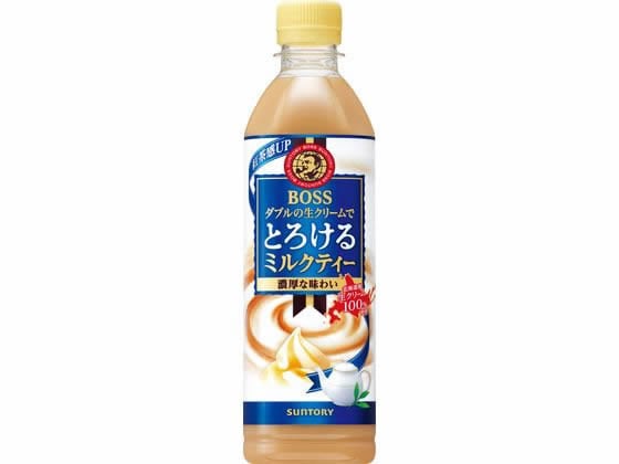 サントリー ボス とろけるミルクティー 500mL ※軽（ご注文単位）【直送品】