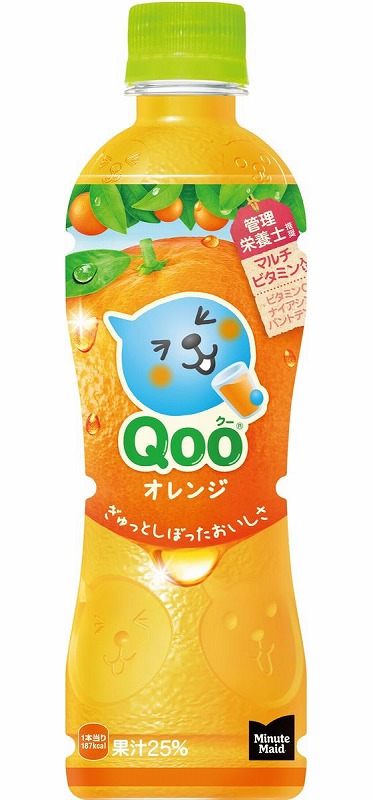 コカ・コーラ ミニッツメイド Qoo オレンジ 425mL ※軽(ご注文単位)【直送品】