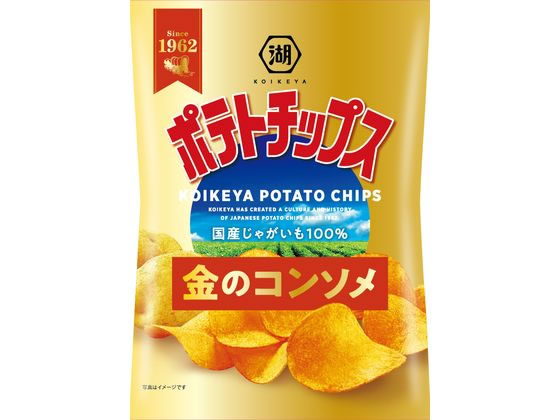 湖池屋 ポテトチップス 金のコンソメ 55g ※軽（ご注文単位）【直送品】