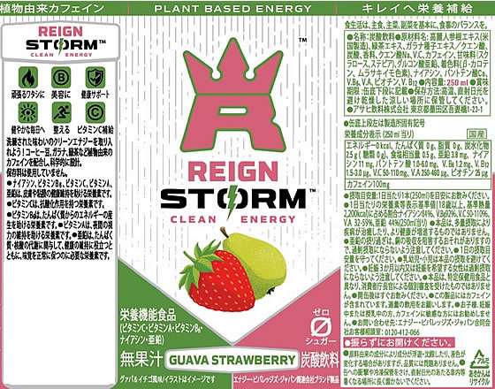 アサヒ飲料 レインストーム グァバストロベリー 缶 250mL 30本 ※軽（ご注文単位）【直送品】