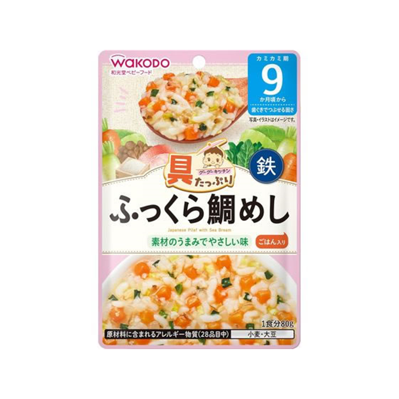 和光堂 具たっぷりグーグーふっくら鯛めし 1個※軽（ご注文単位1個）【直送品】