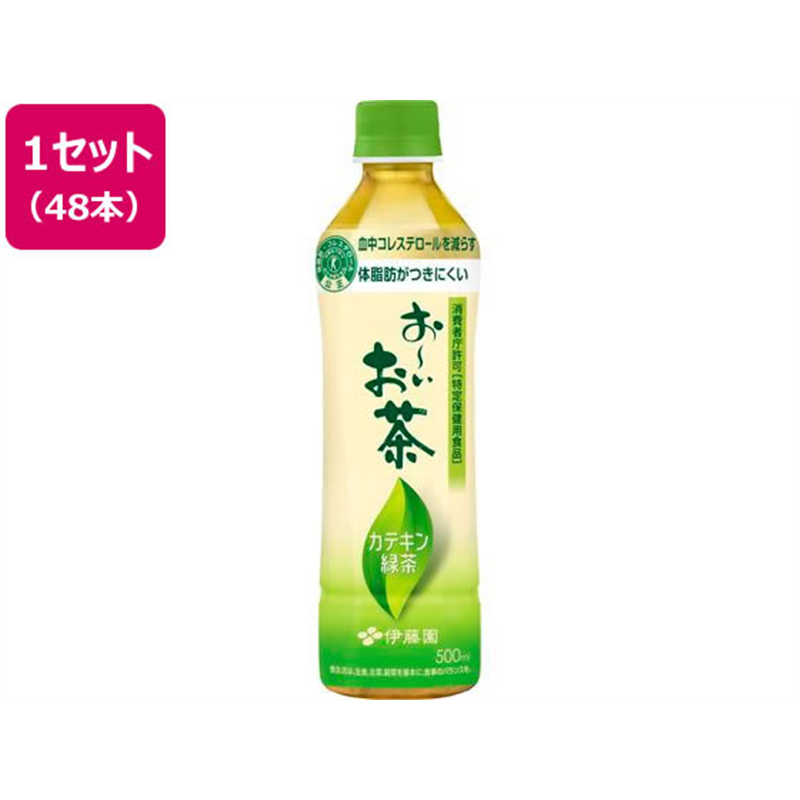 伊藤園 お～いお茶 カテキン緑茶 500mL×48本 1セット※軽（ご注文単位1セット）【直送品】