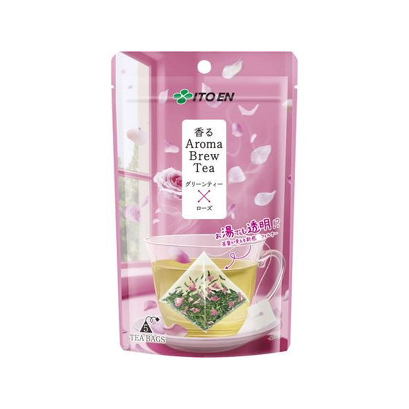 伊藤園 香るAromaBrewTea グリーンティー×ローズ 5袋 1個※軽（ご注文単位1個）【直送品】