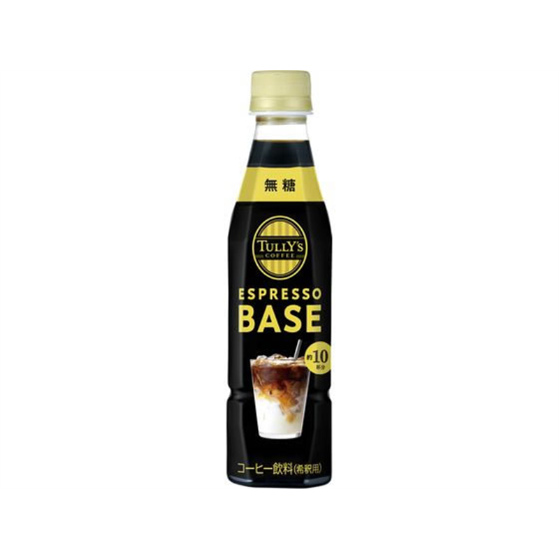 伊藤園 TULLY’S COFFEE ESPRESSO BASE 無糖 340mL 1本※軽（ご注文単位1本）【直送品】
