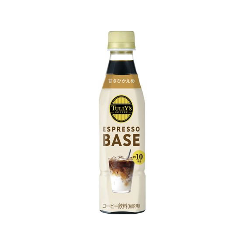 伊藤園 TULLY’S ESPRESSO BASE 甘さひかえめ 340mL 1本※軽（ご注文単位1本）【直送品】