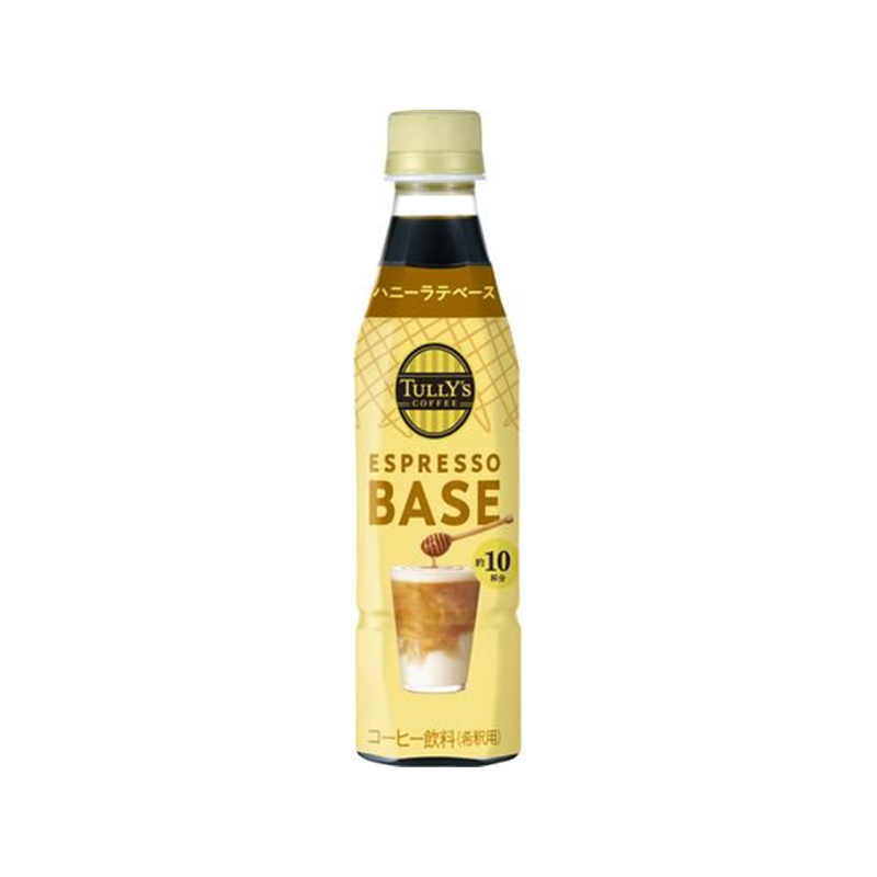 伊藤園 TULLY’S ESPRESSO BASE ハニーミルクラテ 340mL 1本※軽（ご注文単位1本）【直送品】