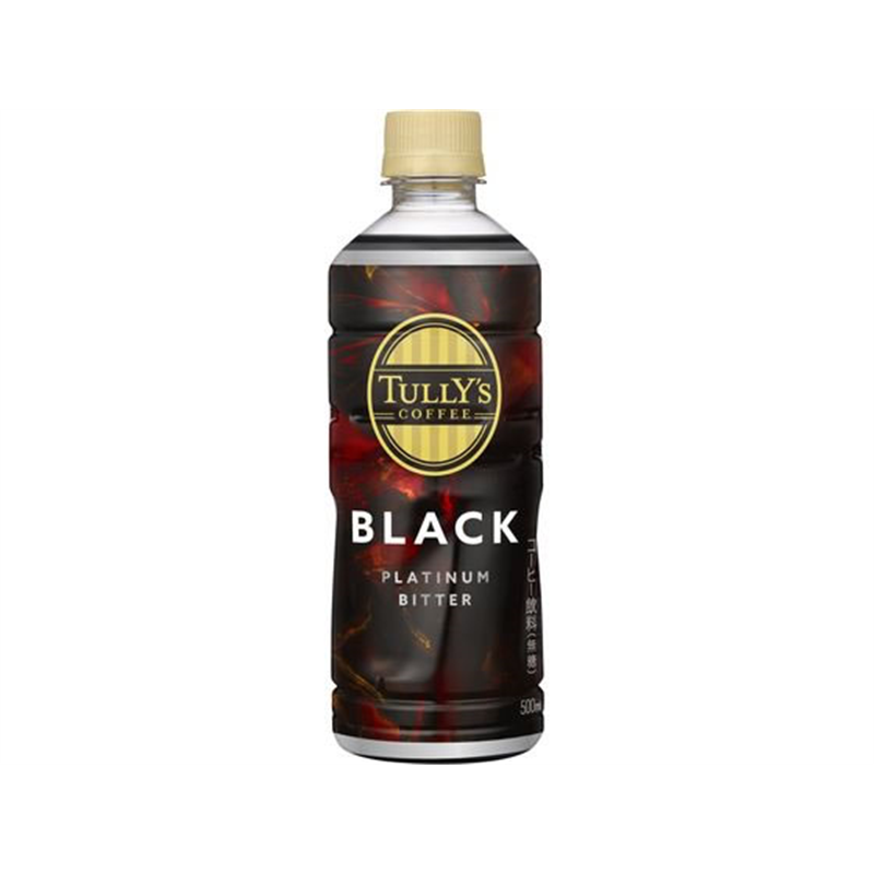 伊藤園 TULLY’S COFFEE PLATINUM BITTER BLACK 500mL 1本※軽（ご注文単位1本）【直送品】