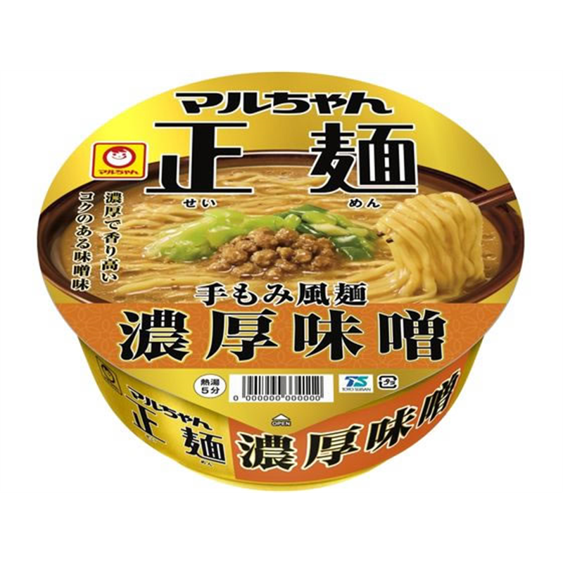 東洋水産 マルちゃん正麺 カップ 濃厚味噌 131g 1個※軽（ご注文単位1個）【直送品】