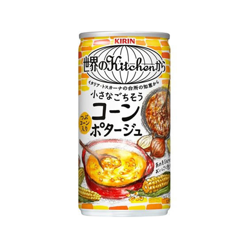 キリンビバレッジ 世界のKitchenから コーンポタージュ185g 1本※軽（ご注文単位1本）【直送品】
