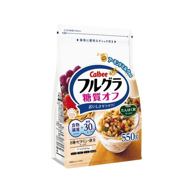 カルビー フルグラ 糖質オフ 550g 1袋※軽（ご注文単位1袋）【直送品】