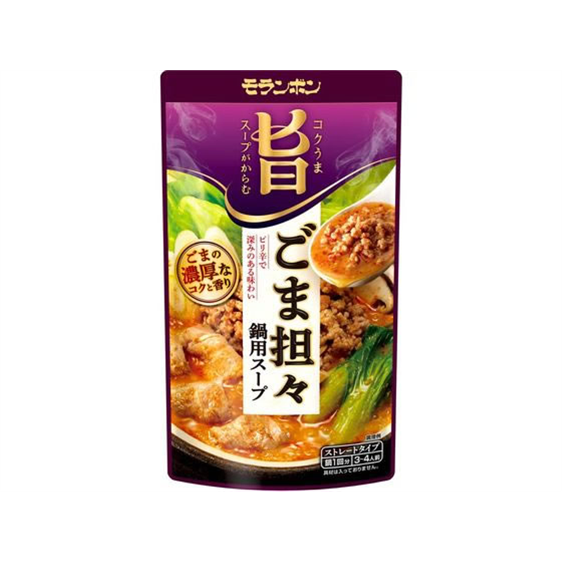 モランボン コク旨スープがからむ もやしごま担々鍋用スープ750g 1個※軽（ご注文単位1個）【直送品】
