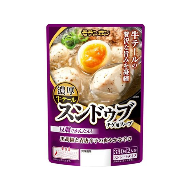 モランボン スンドゥブチゲ用スープ 濃厚牛テール 330g 1個※軽（ご注文単位1個）【直送品】